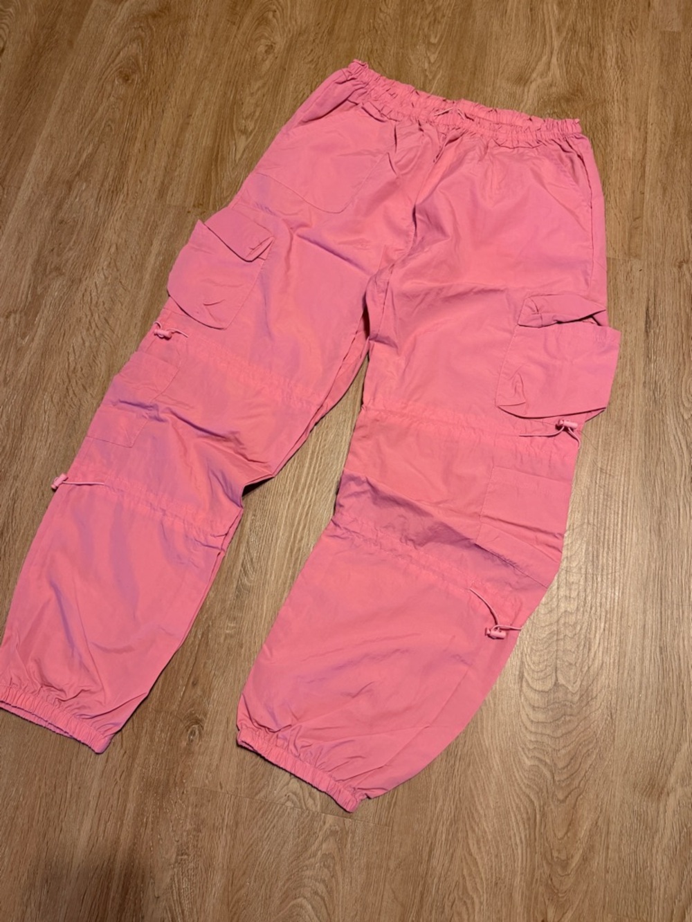 NWOT Y2k Pink Baggy Cargo Jogger Pants